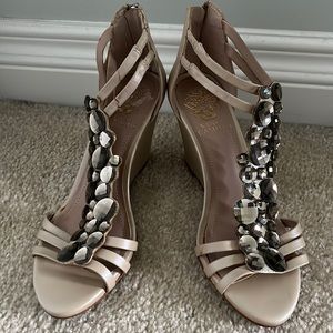 Champagne wedges by Vince Camuto
